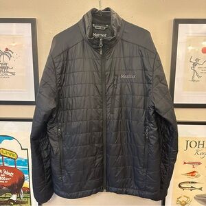 Marmot Men's Calen Insulated Black Puffer Jacket Large